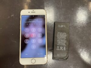 iPhone6s バッテリー交換修理