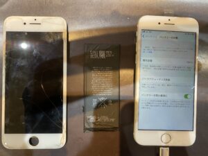 iPhone8 バッテリー交換修理