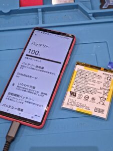 Xperia10Ⅲ　バッテリー交換　修理