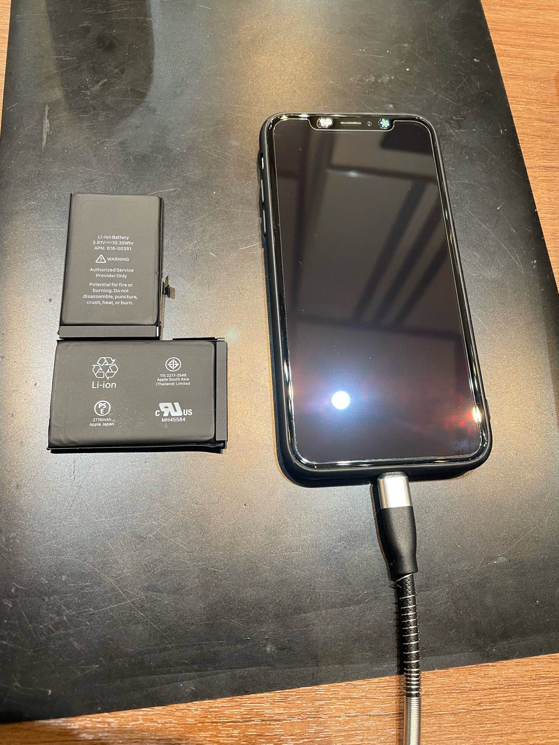 iPhoneX バッテリー交換修理